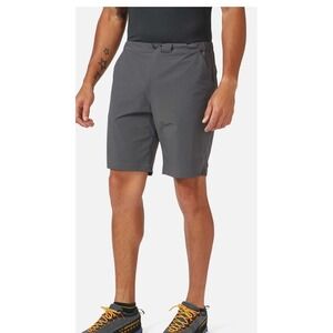 Rab Momentum Shorts Graphene Gray Hiking‎ Travel Lightweight Running XL/36  NEW